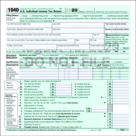 IRS Releases Draft Of Form 1040 - Nebraska CPA Magazine
