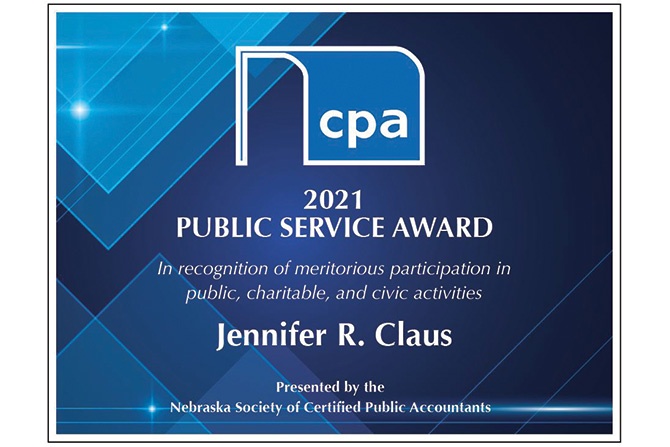 Jennifer-Claus-Award